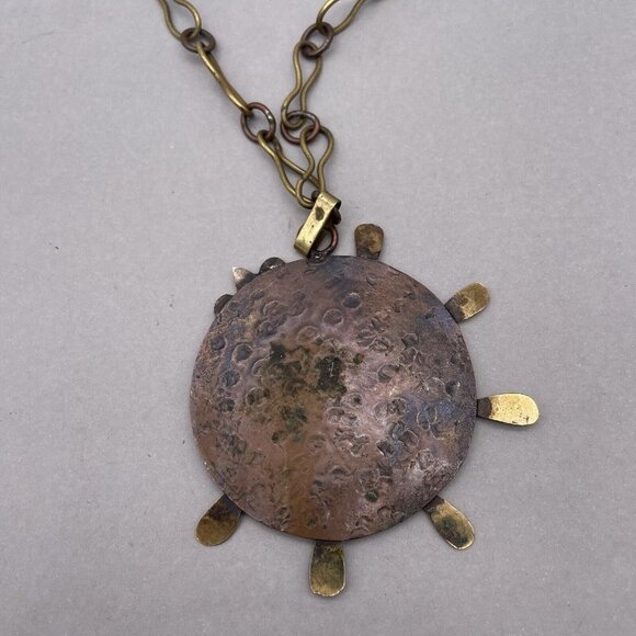 Maya Mexico Oversize Eagle Necklace Handmade - Picture 3 of 7